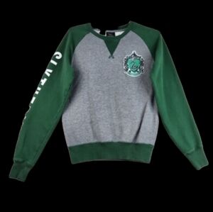Harry Potter SM Slytherin Green/Gray Pullover Sweater